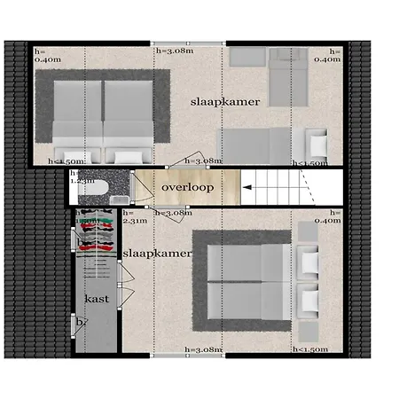 Modern, Cosy Family Near 度假居